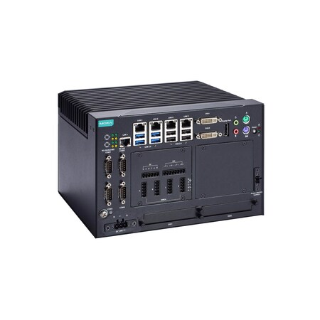 Moxa X86 Comp W/ Core I5-6422Eq Cpu, 5X Lan, 9X Usb, 4X Serial, Mc-7420-C5-Dc MC-7420-C5-DC